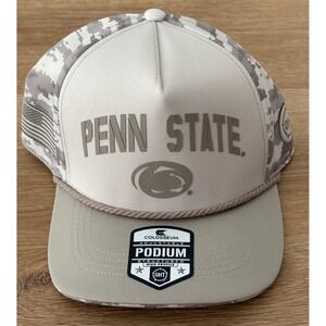 NWT Colosseum Penn State Nittany Lions OHT Battalion Podium Cap -OSFM - Camo